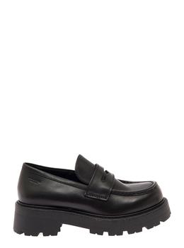 'Cosmo 2.0' Chunky Leather Loafer with Platform Black Woman Vagabond product img