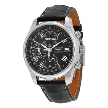 longines master, Longines | Master Collection Automatic Black Dial Black Leather Strap Mens Watch L2.773.4.51.7商品图片 6.7折