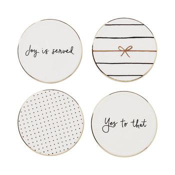 商品Kate Spade | A Charmed Life Coasters, Set of 4,商家Bloomingdale's,价格¥377图片
