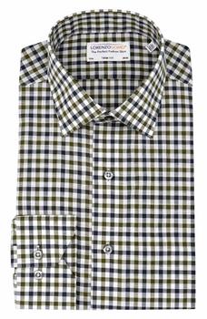 Lorenzo Uomo, Lorenzo Uomo | Gingham Print Long Sleeve Trim Fit Shirt商品图片 3.9折