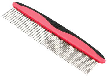 商品Pet Life | Pet Life  Grip Ease' Wide and Narrow Tooth Grooming Pet Comb,商家Premium Outlets,价格¥114图片