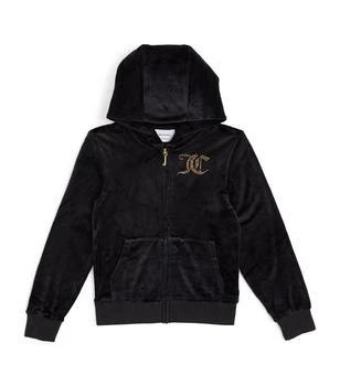 Juicy Couture | Velour Diamanté Logo Hoodie (7-16 Years) 