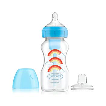商品Dr. Browns | Anti-Colic Options+ Wide-Neck Baby Bottle to Sippy Bottle, 9oz, Blue,商家Macy's,价格¥144图片