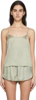 SKIMS | Green Silk Sleep Tank Top 