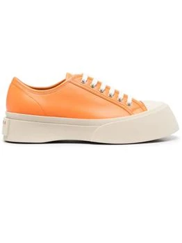 推荐Orange Soft Calf Leather Pablo Sneaker商品