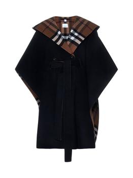 Burberry | Burberry Reversible Checked Hooded Cape商品图片,6.1折
