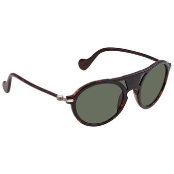 推荐Moncler Green Round Unisex Sunglasses ML0053 52N 00商品