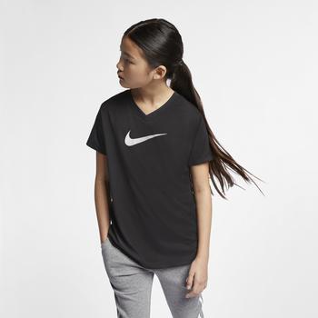 推荐Nike Dry Legend V-Neck Swoosh T-Shirt - Girls' Grade School商品