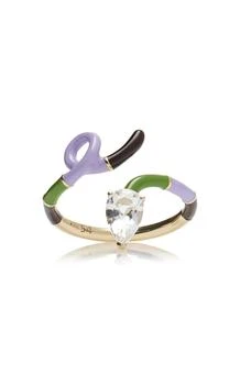 Bea Bongiasca | Bea Bongiasca - 9K Gold; Crystal; And Enamel Ring - Multi - US 6 - Moda Operandi - Gifts For Her,商家Fashion US,价格¥9113