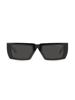 秋装prada墨镜, Prada | Italy 55MM Rectangular Sunglasses商品图片 