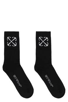 Off-White | LOGO COTTON BLEND SOCKS,商家Boutiques Premium,价格¥734