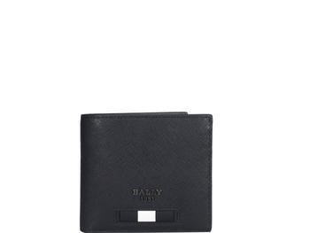 bally钱包腰包, Bally | Bally Logo Plaque Bi-Fold Wallet商品图片 6.7折