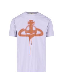 推荐Vivienne Westwood Orb Printed Crewneck T-Shirt商品