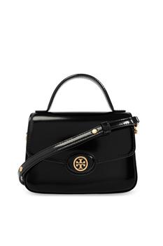 Tory Burch Small Robinson Spazzolato Top-Handle Bag