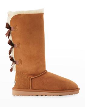 ugg男鞋, UGG | Bailey Bow Tall Shearling Fur Boots商品图片 