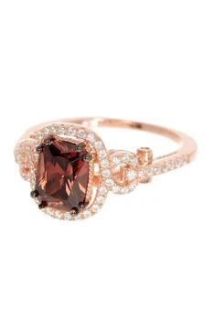 Suzy Levian | 14K Rose Gold Plated Sterling Silver Brown Chocolate CZ Ring,商家Nordstrom Rack,价格¥1049