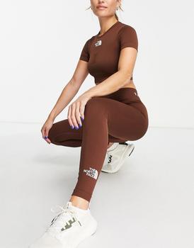 The North Face | The North Face Training seamless high waist leggings in brown Exclusive at ASOS商品图片,额外9.5折, 额外九五折