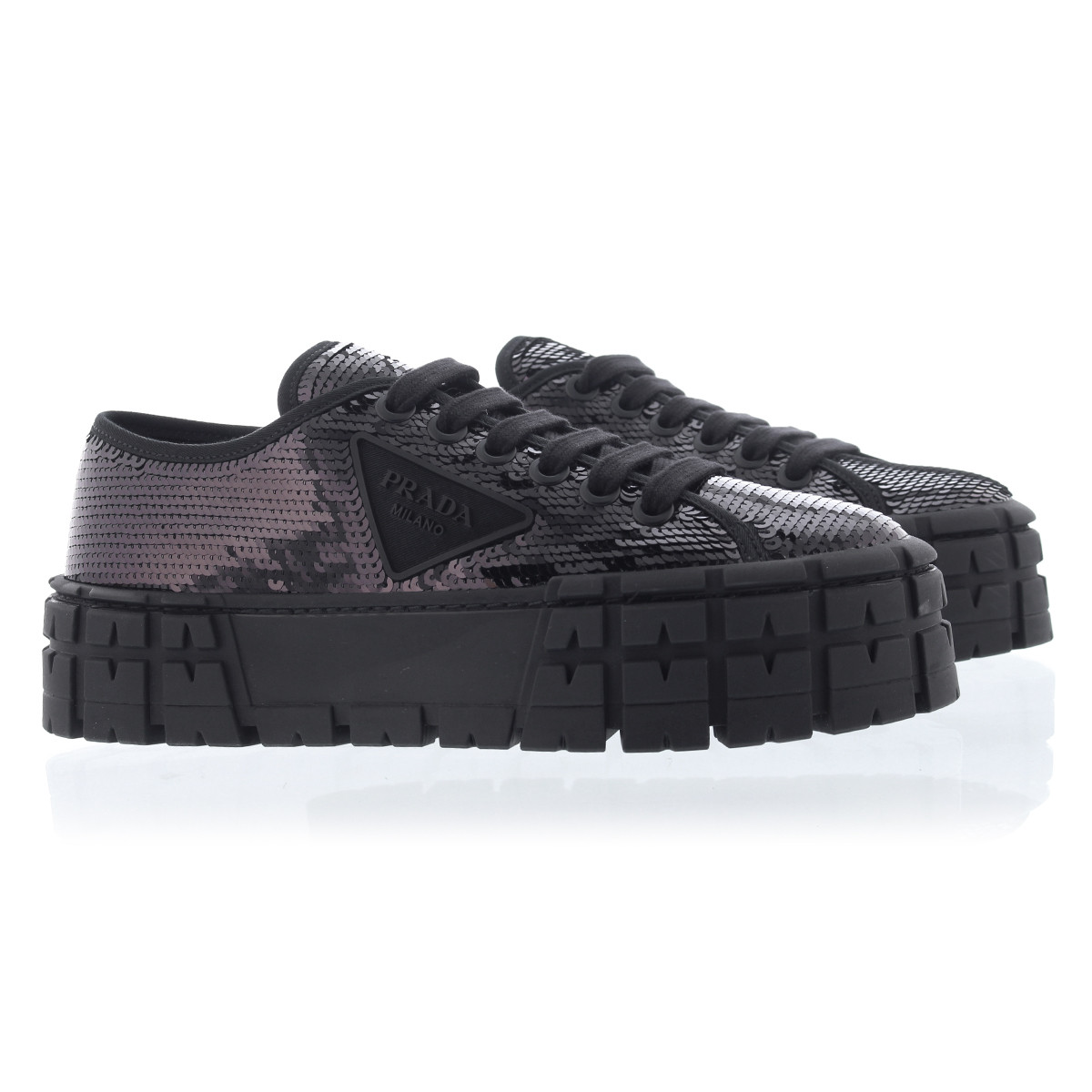 Prada | PRADA 女士黑色亮片运动鞋 1E787M-0959-F0002商品图片,独家减免邮费