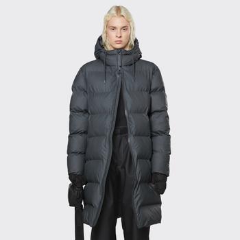 RAINS | Rains Long Puffer Jacket - Slate商品图片,满$175享8.9折, 满折