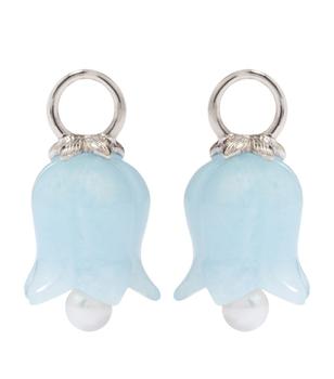推荐Aquamarine Tulip Drop Earrings商品