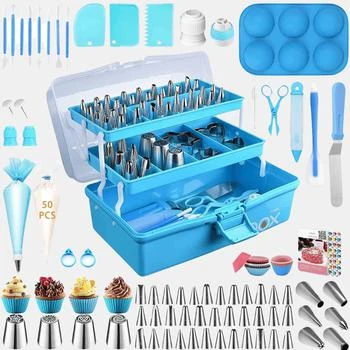 Vigor | Professional Cake Decorating Tools Supplies Baking 236 Accessories With Storage Case Piping Bags And Icing Tips Set Cupcake Cookie Bakery Set,商家Verishop,价格¥350