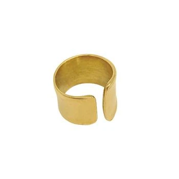 ADORNIA | 14K Gold Plated Tall Open Band Ring 独家减免邮费