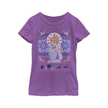 Disney | Girl's Cinderella Christmas Sweater  Child T-Shirt商品图片,独家减免邮费