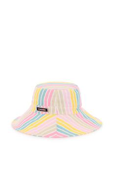 Ganni | Ganni stripe bucket hat商品图片,6.2折