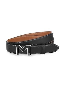 万宝龙皮带怎么选, MontBlanc | M Buckle Leather Belt商品图片 