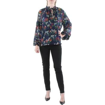 Ralph Lauren | Lauren Ralph Lauren Womens Chiffon Floral Blouse,商家BHFO,价格¥158