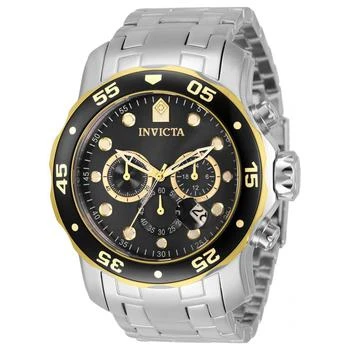 Invicta | Invicta Men's Chrono Watch - Pro Diver Black and Gold Tone Rotating Bezel | 33999 1折×额外9折x额外9.5折, 独家减免邮费, 额外九折, 额外九五折