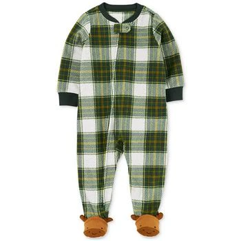 Carter's | Toddler Boys 1-Piece Buffalo-Check Fleece Footed Pajama 3.5折