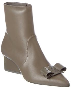 菲拉格慕鞋女靴, Salvatore Ferragamo | Salvatore Ferragamo Vince Leather Bootie商品图片 4.8折