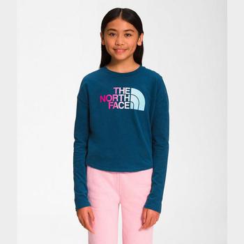 推荐Girls' The North Face Gradient Graphic Long-Sleeve T-Shirt商品