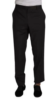 Dolce & Gabbana | Dolce & Gabbana Gray Wool Formal Tuxedo Trouser Dress Pants,商家SEYMAYKA,价格¥2184