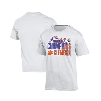 CHAMPION | Men's White Clemson Tigers 2021 NCAA Men's Soccer National Champions T-shirt商品图片,6.7折