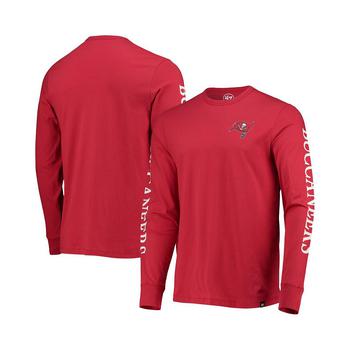 推荐Men's Red Tampa Bay Buccaneers Franklin Long Sleeve T-shirt商品