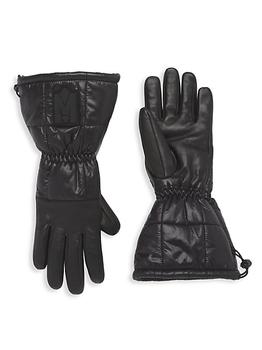 Mackage | Adley Reversible Mixed-Media Light Down Ski Gloves商品图片,