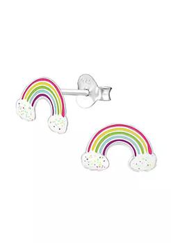 商品AG Sterling Jewelry | Sterling Silver Rainbow Children's Stud Earrings,商家Belk,价格¥225图片