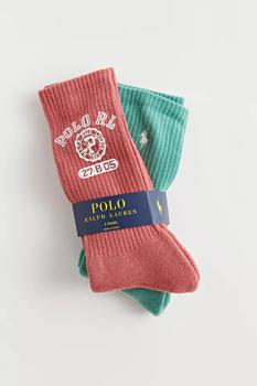 推荐Polo Ralph Lauren Crest Crew Sock 2-Pack商品