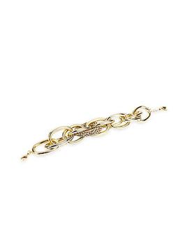 商品Victoria Goldtone & Crystal Chain Bracelet图片