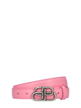 巴黎世家腰带价格, Balenciaga | 3cm Bb Leather Belt商品图片 