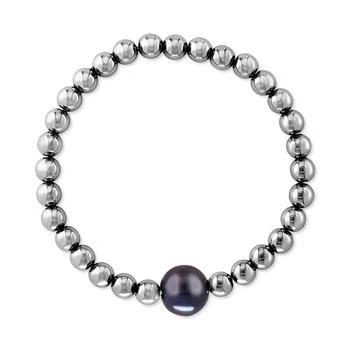 Effy | EFFY® Men's Black Freshwater Pearl (11mm) & Hematite Stretch Bracelet (Also in White Freshwater Pearl),商家Macy's,价格¥587