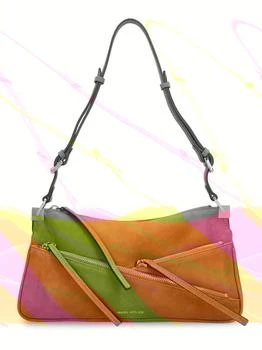 Manu Atelier | Suede Shoulder Bag W/ Zip Details 额外6折, 额外六折