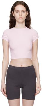SKIMS | Pink New Vintage Cropped Raglan T-Shirt商品图片,独家减免邮费