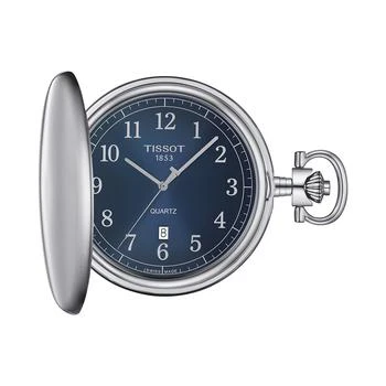 Tissot | Unisex Swiss Savonnette Stainless Steel Pocket Watch 49mm,商家Macy's,价格¥2807