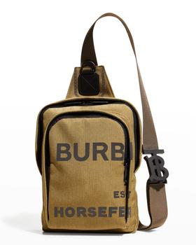 burberry腰包男包, Burberry | Men's Horseferry Logo Print Nylon Belt Bag商品图片 