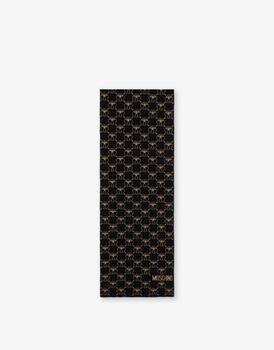 Moschino | All-over Double Question Mark Wool-blend Scarf商品图片,