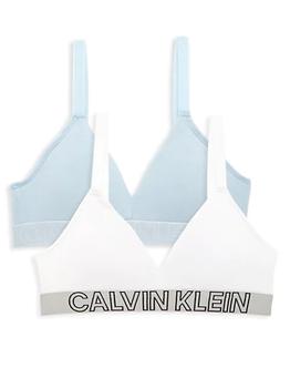 商品Calvin Klein | Girl's 2-Pack Triangle Bra Set,商家Saks Fifth Avenue,价格¥149图片