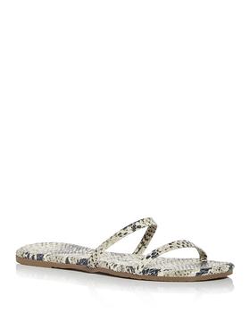 Tkees | Gemma Snake Embossed Slide Sandals商品图片,4.4折